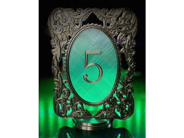 Wedding Table Numbers 2.0 3d model