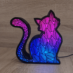 CAT LED LAMP 3d model