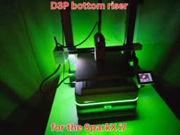 Creality SparkX i7 D3P bottom riser 3d model