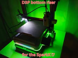 Creality SparkX i7 D3P bottom riser 3d model