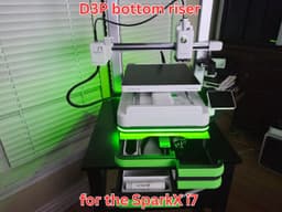 Creality SparkX i7 D3P bottom riser 3d model