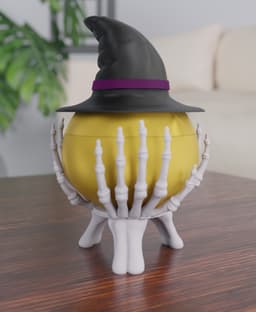 Halloween - Skeleton Bowl + Toppers 3d model