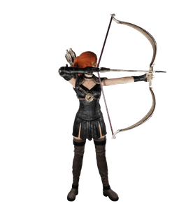 Female Fantasy Ranger v2.0 3d model