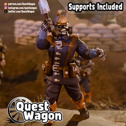 Trench Soldier Melee-Free! 3d model
