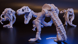 T-Rex / Dinosaur Skeleton - Large Undead 3d model