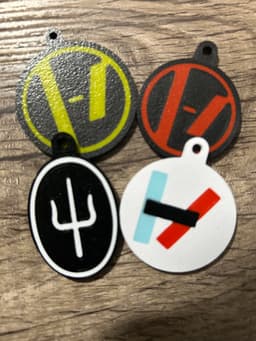 Twenty One Pilots Regional at Best Logo Keychain (2011) 3d model
