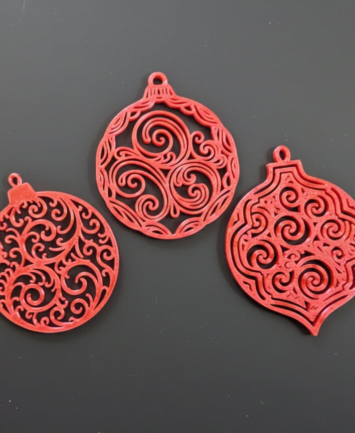 Tree Ornaments - Fast print 3d model
