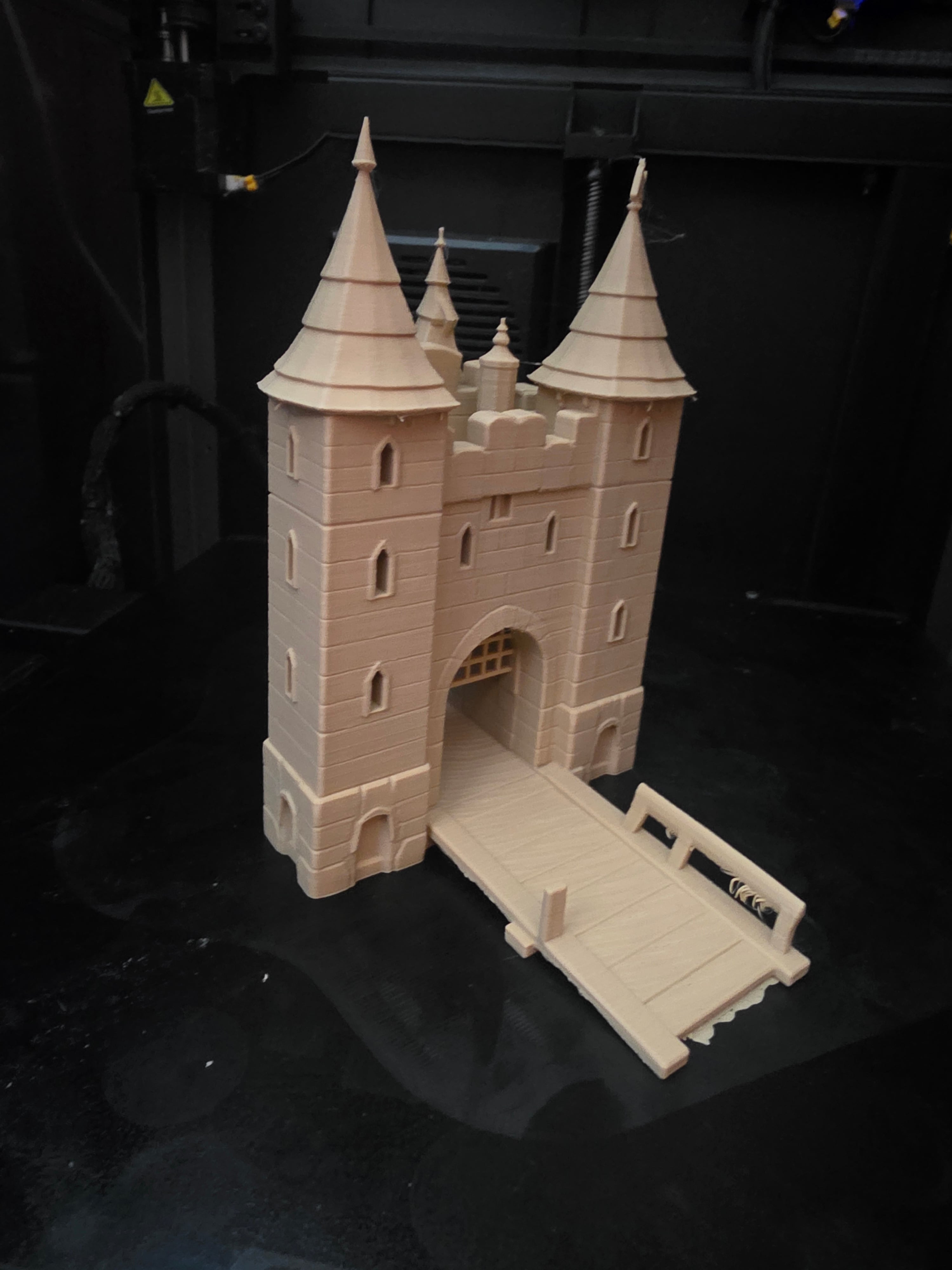 Part of the castle - entrance gate 3d model