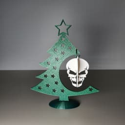 Skull Christmas Bauble 3d model
