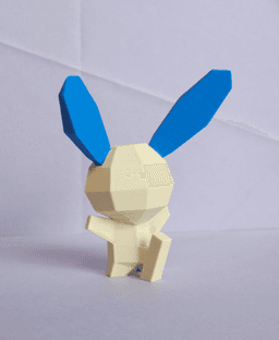 Minun Low Poly Pokemon 3d model
