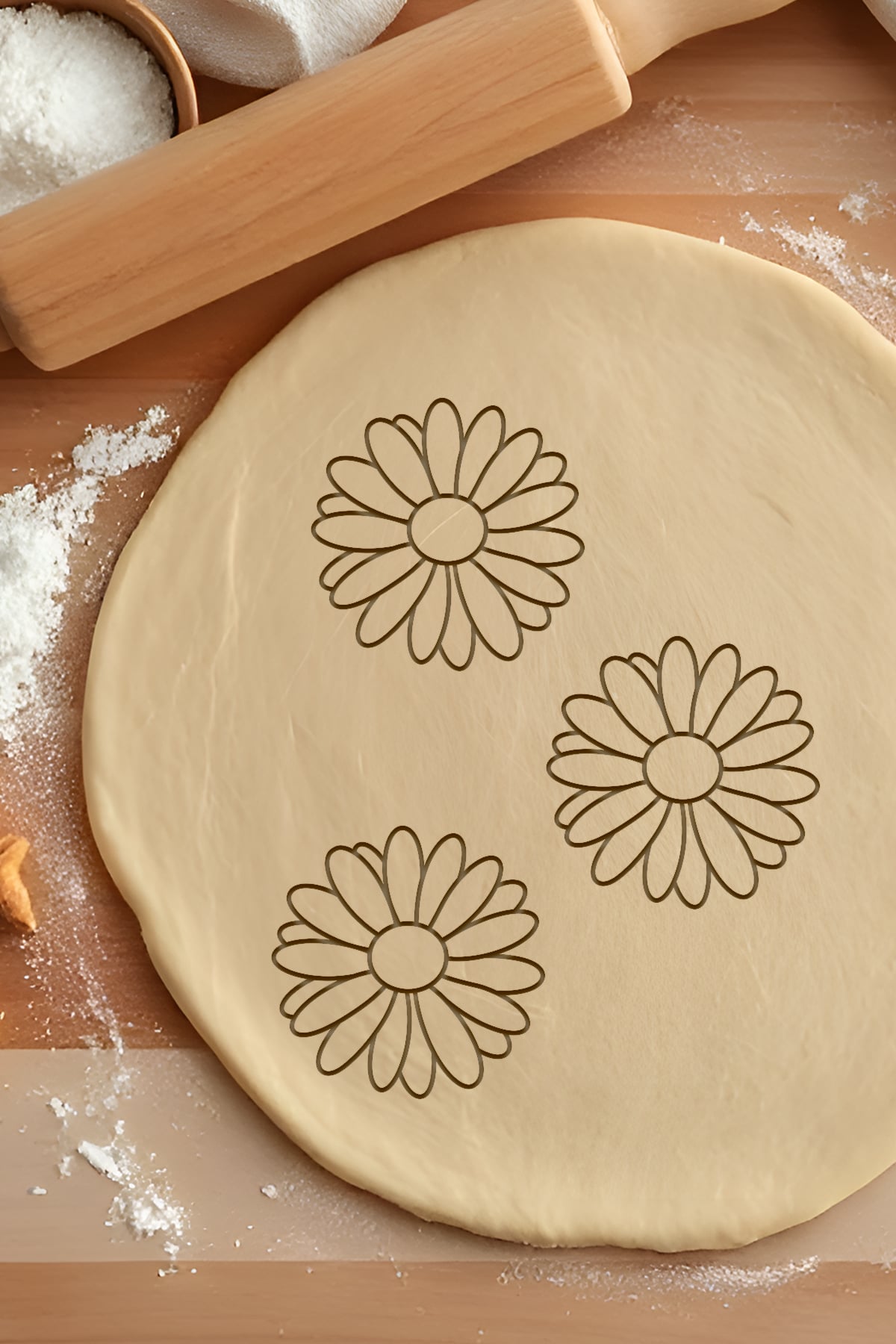 Flower Cookie Cutter, Biscuit Cutter 3d model