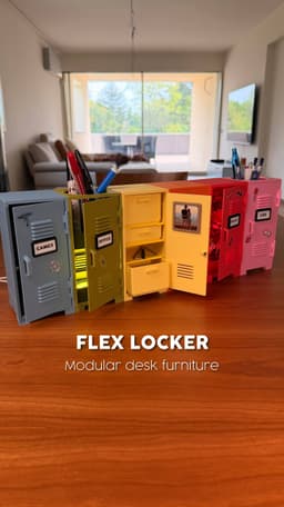 FLEX LOCKER | MODULAR DESK FURNITURE 3d model