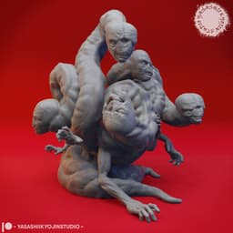 False Hydra - Tabletop Miniature (Pre-Supported) 3d model