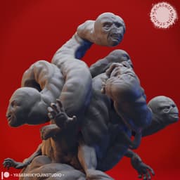False Hydra - Tabletop Miniature (Pre-Supported) 3d model