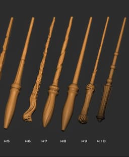 Custom wand set 3d model