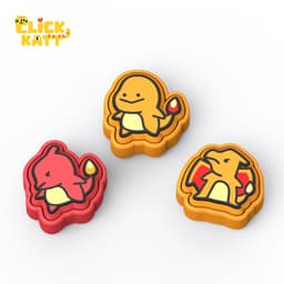 Monster 004-006 - Clicker Fidget Toy Keychain 3d model