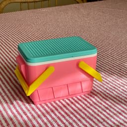 Retro Single Can Picnic Cooler 3d model