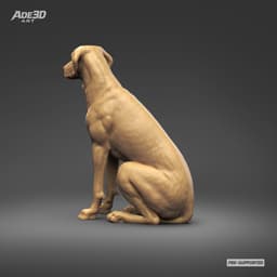 Dalmatian 3D Print Model Pose 06 3d model