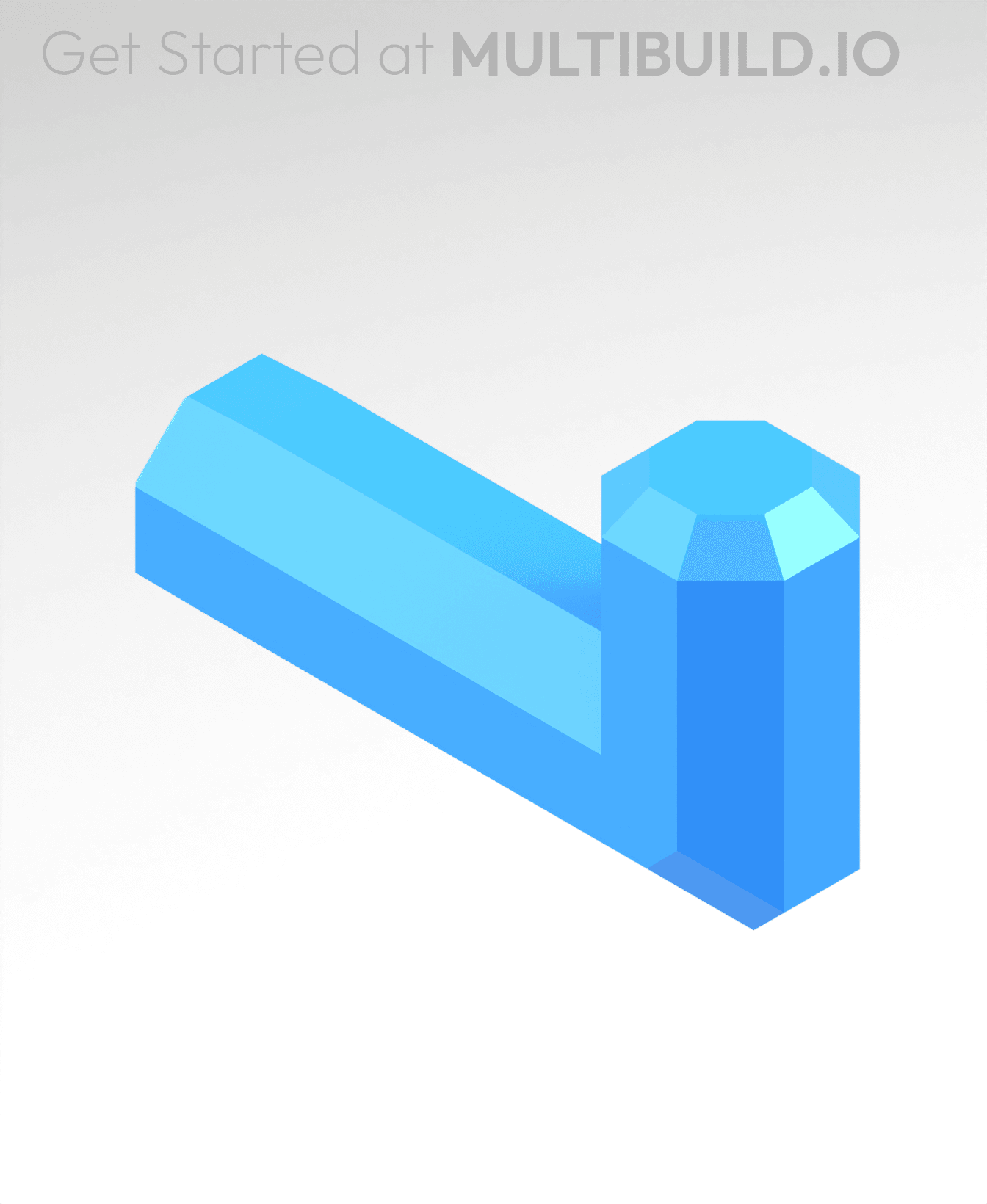 25x12.5 mm Hook (Friction-Fit Insert) 3d model