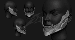 Cyborg Jaws Armor V3 3d model