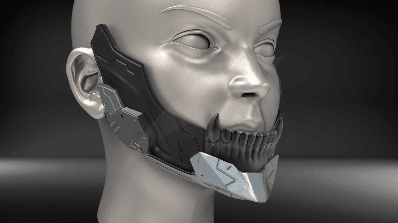 Cyborg Jaws Armor V3 3d model