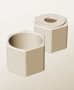 CH96-85-P Modular pierced component container modern decor 3d model