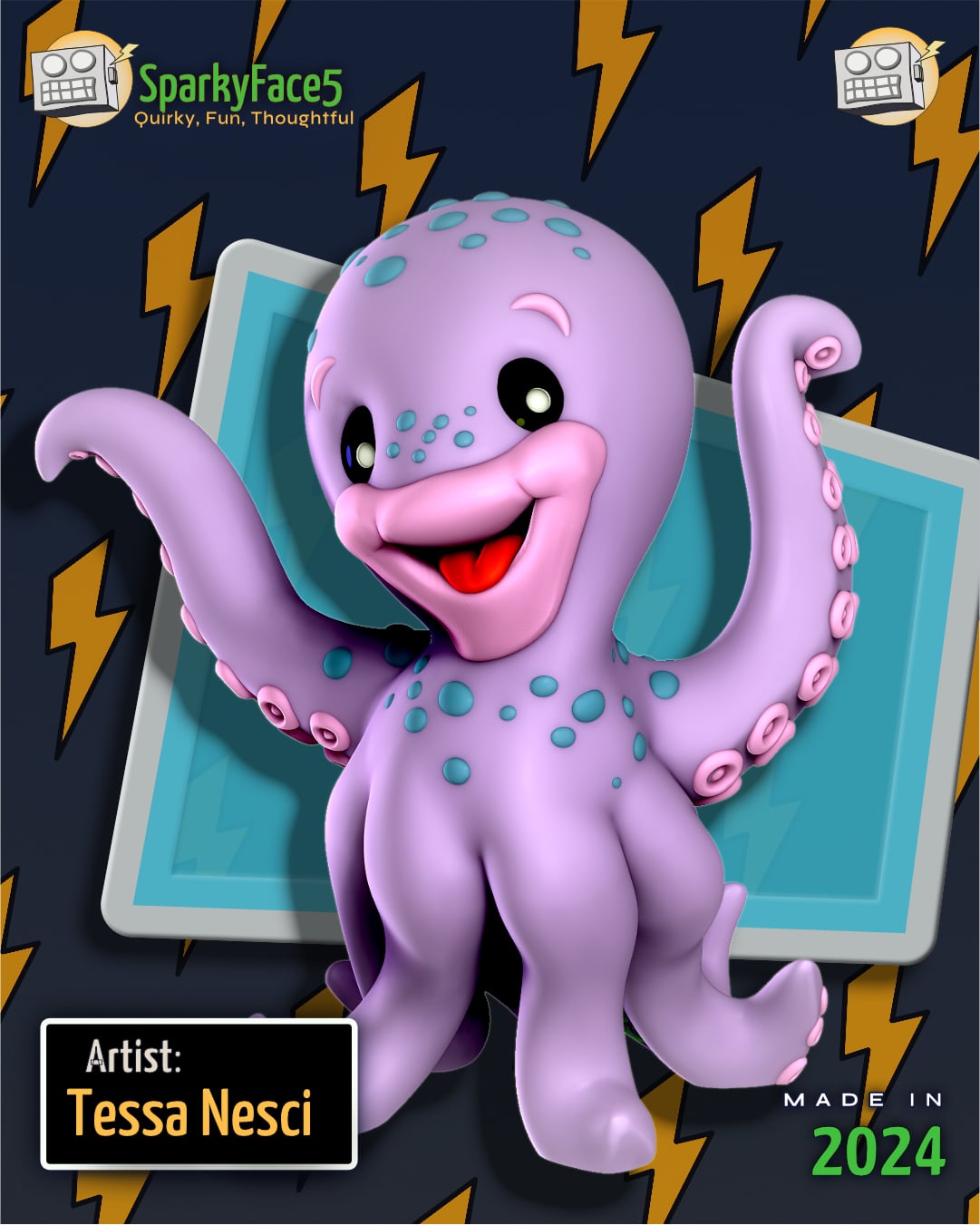Happy Octopus 3d model