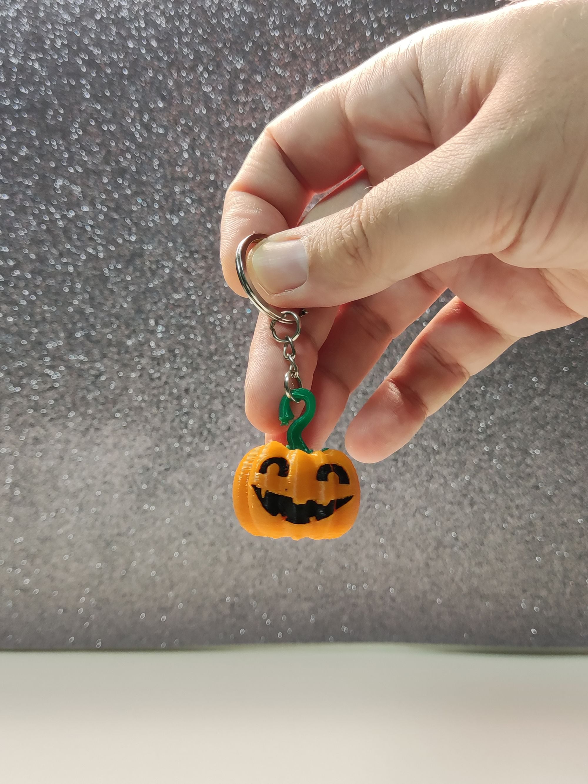 Halloween Pumpkin Keychain 3d model