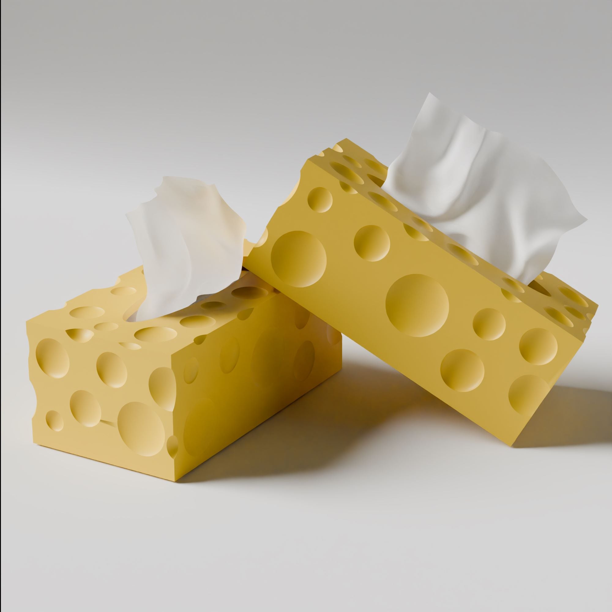 cheese tissue box 3d model