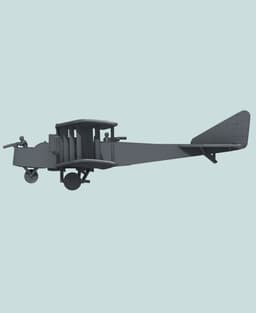 1:144 Friedrichshafen G.III 3d model