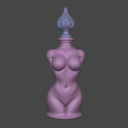 Body Elixir Potion Bottle with Stopper 3d model