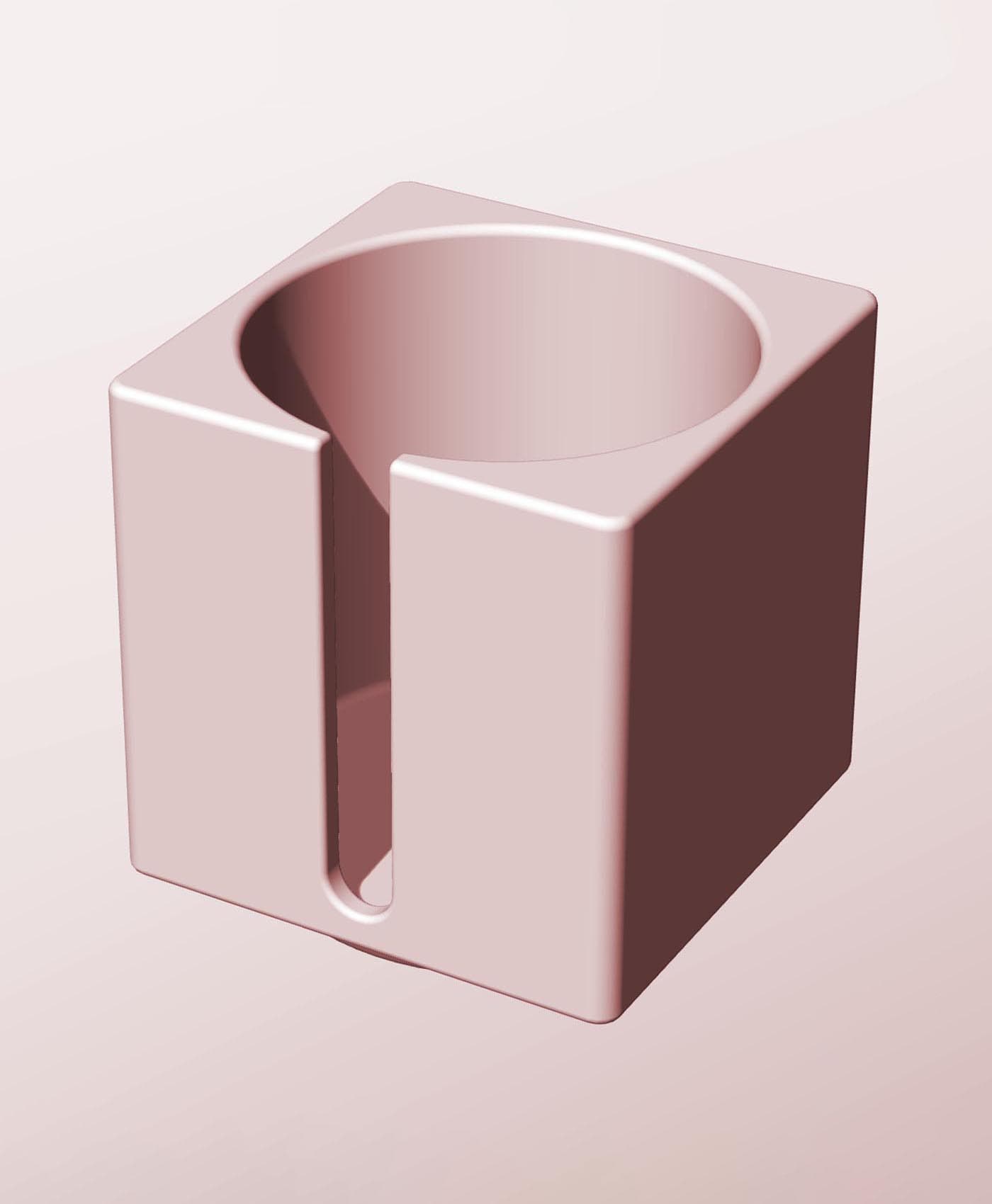 CS68-75-S Stackable slotted component box for creative makers 3d model