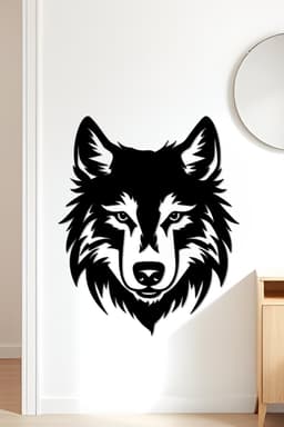 Wolf Wall Art, Wall Decor, Home Decor 3d model