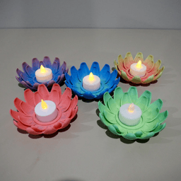 Diwali Flower Flame tealight 3d model