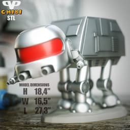 AT-AT Chibi STL for 3D Printing ChibiSTL 3DXM 3d model