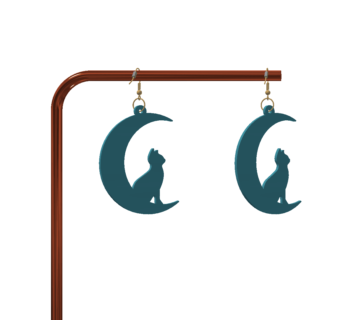 Cute keychain / earrings 3d model