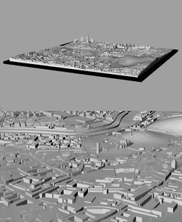 VILNIUS, Skyline 3d map 3d model