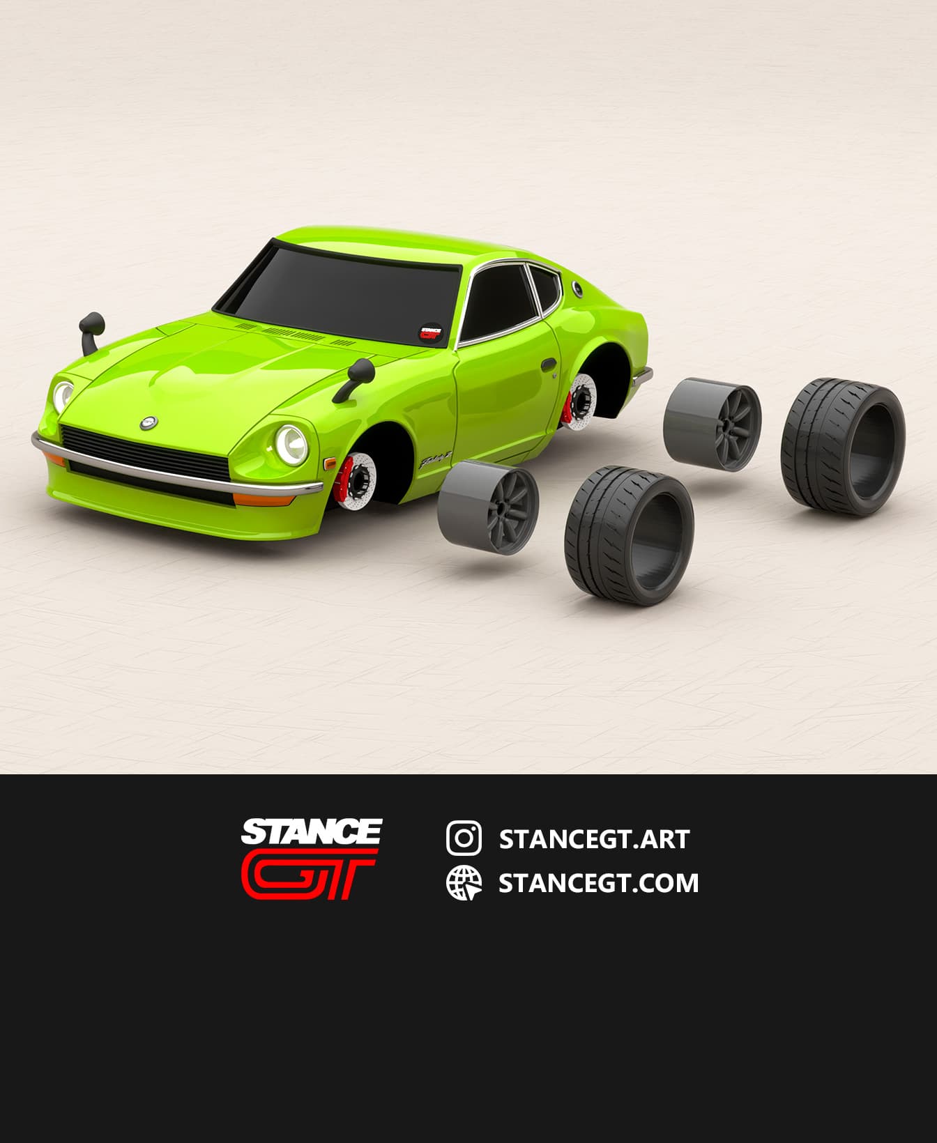 Datsun 240z Fairlady Z | Scale model kit car 3d model