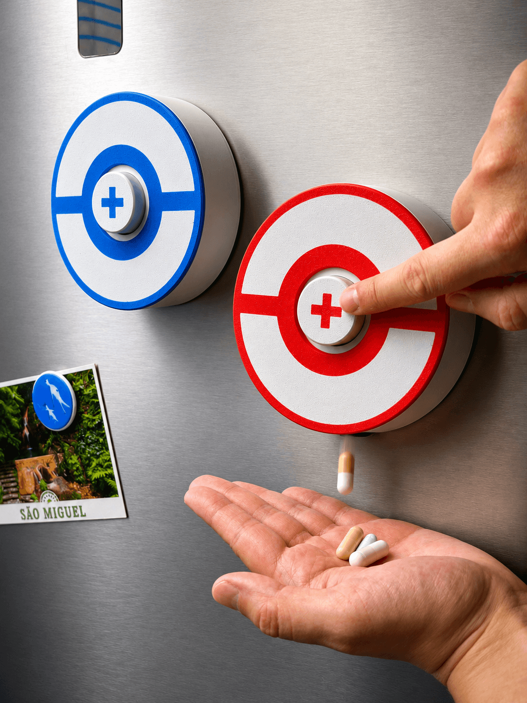 Pill Dispenser | Fridge Magnet | Pokemon 3d model