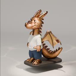 Cute Dragon - Baby Dragon 3d model