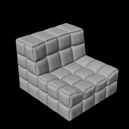 Boxy Corduroy Couch 3d model