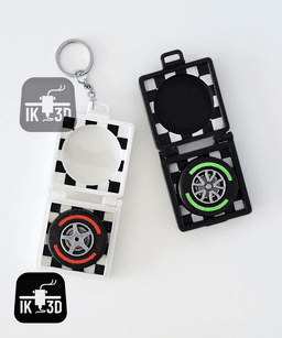 Formula 1 Tire Fidget Spinner / Keychain 3d model