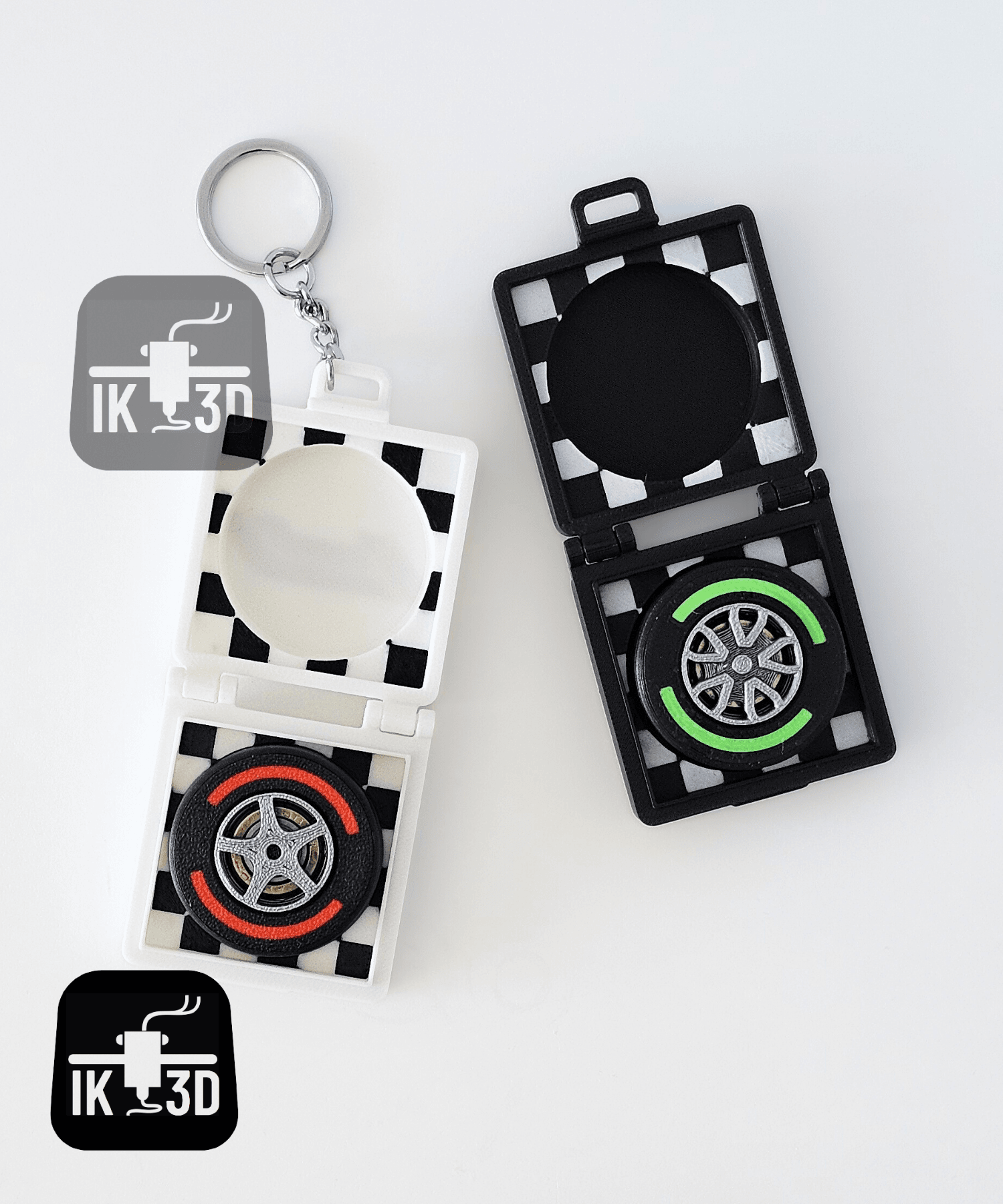 Formula 1 Tire Fidget Spinner / Keychain 3d model