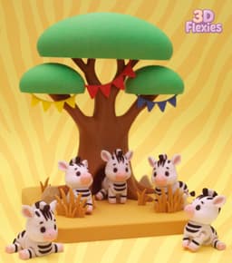 Flexi Zebra 3d model