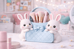 Vanity Holder - Makeup Brush Organizer STL 3d model