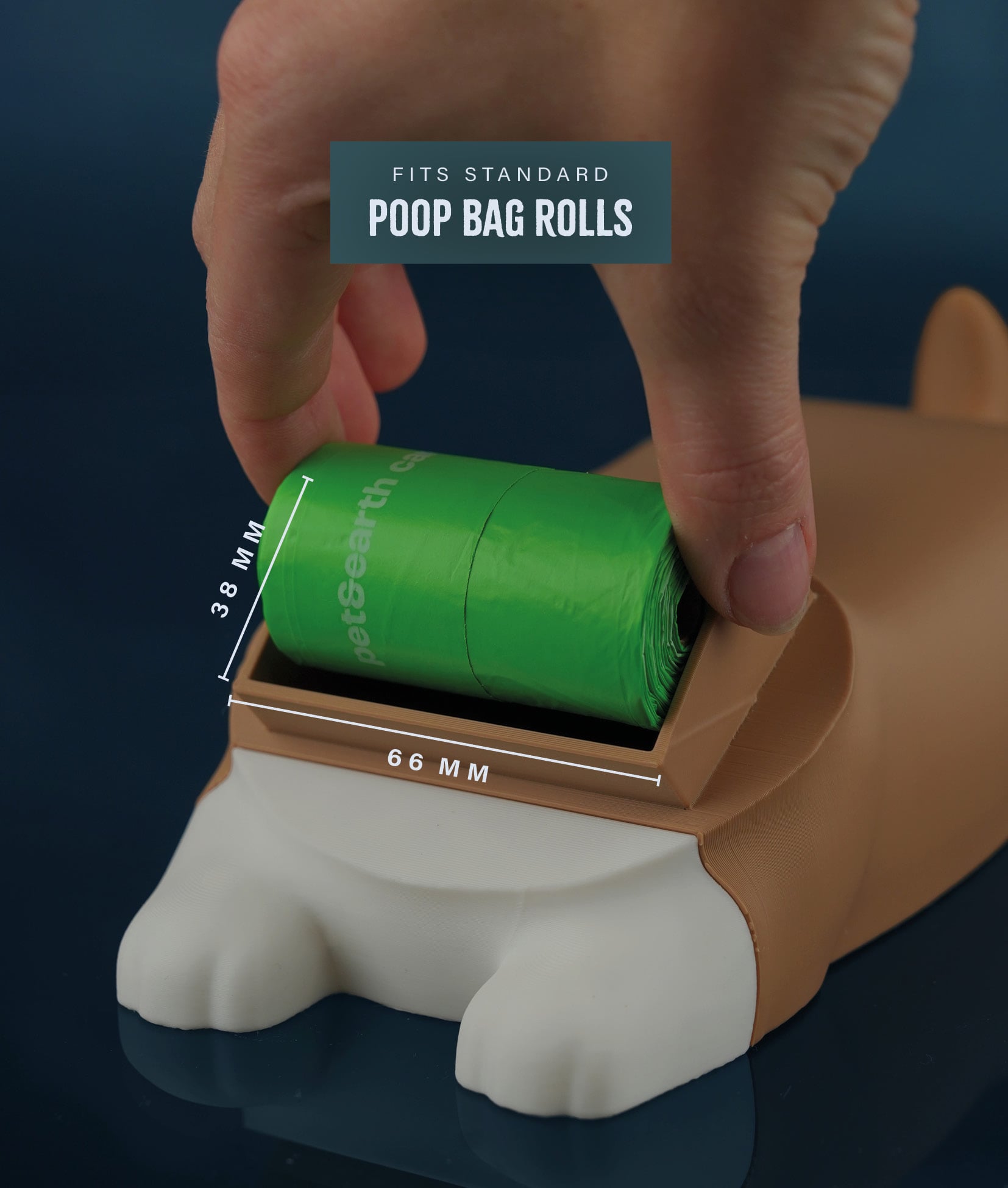 PoopPal Corgi - Dog Poopbag Dispenser 3d model