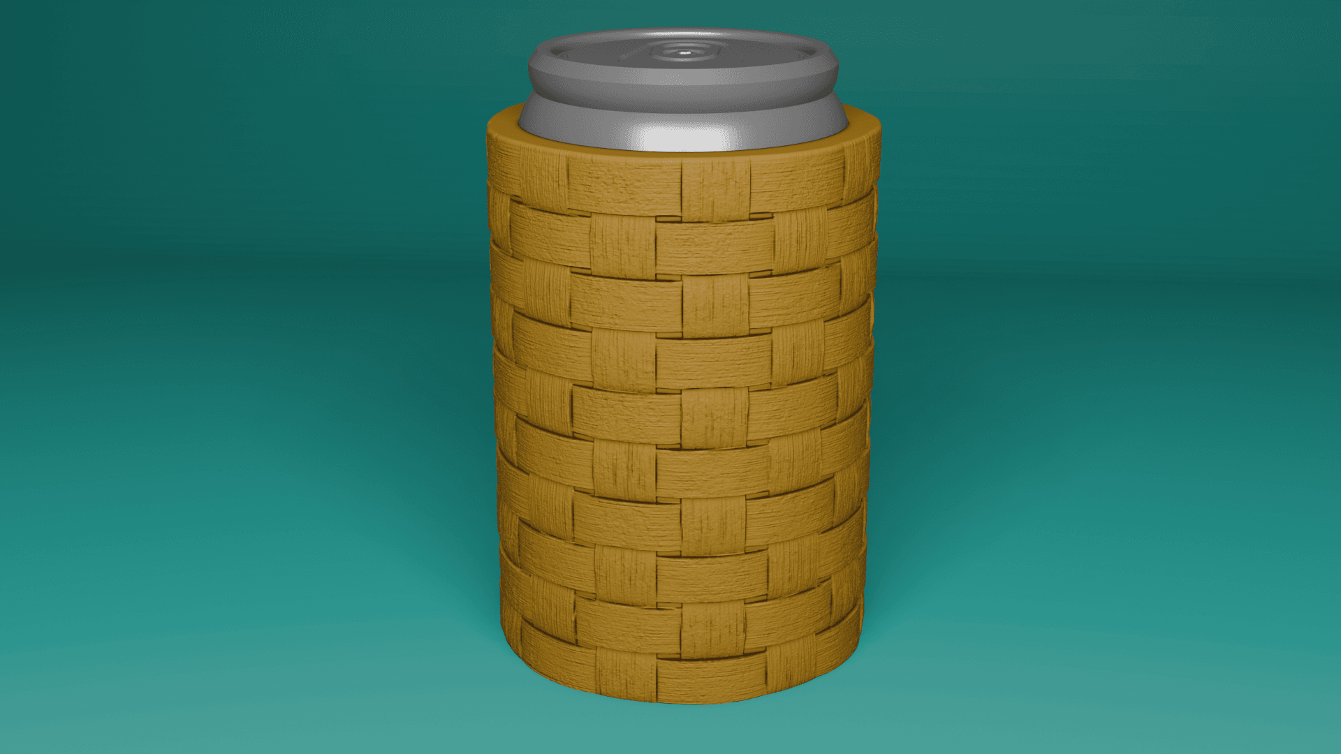 Wicker Beer Can Holder 3d model