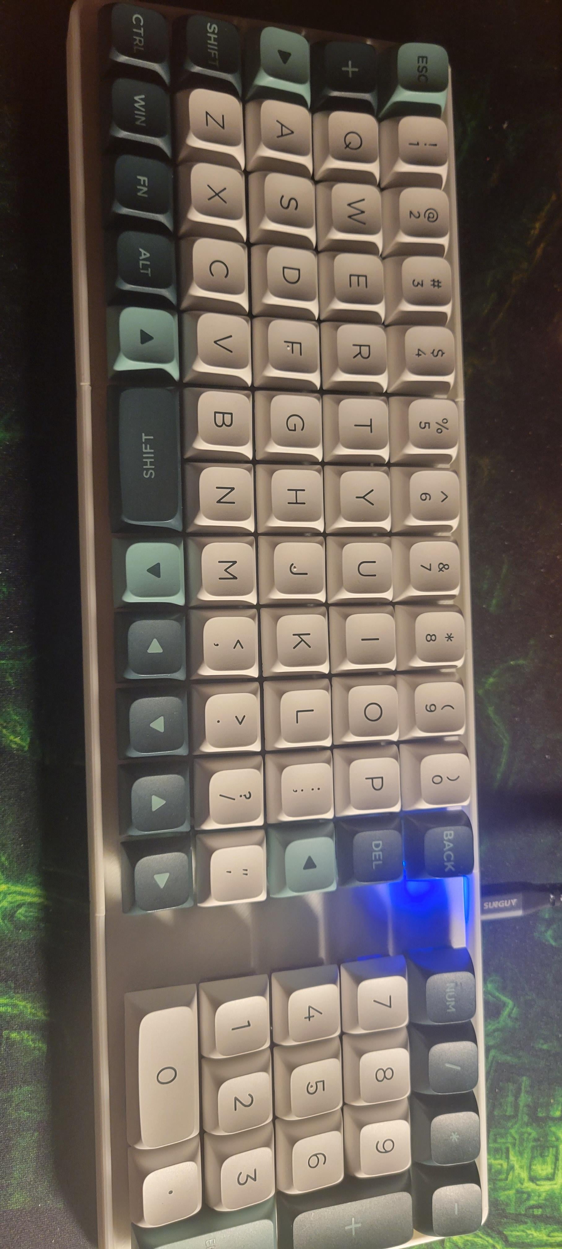 Ortho Keyboard with numpad 3d model