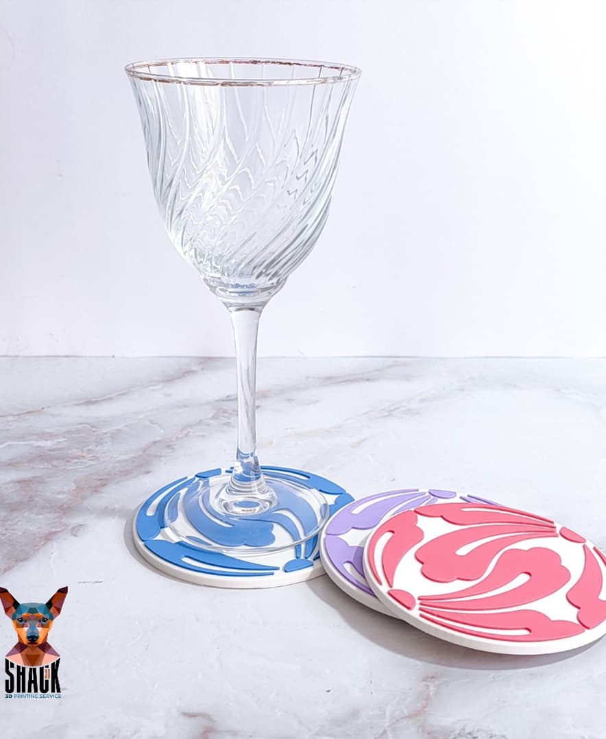 COASTER FLOWER 3d model