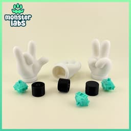 Toon Hands Fidget Clicker Keychain Bundle 3d model